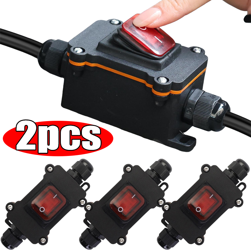 Outdoor Power Lead - Cordon d'alimentation en ligne 12V-24V, interrupteur