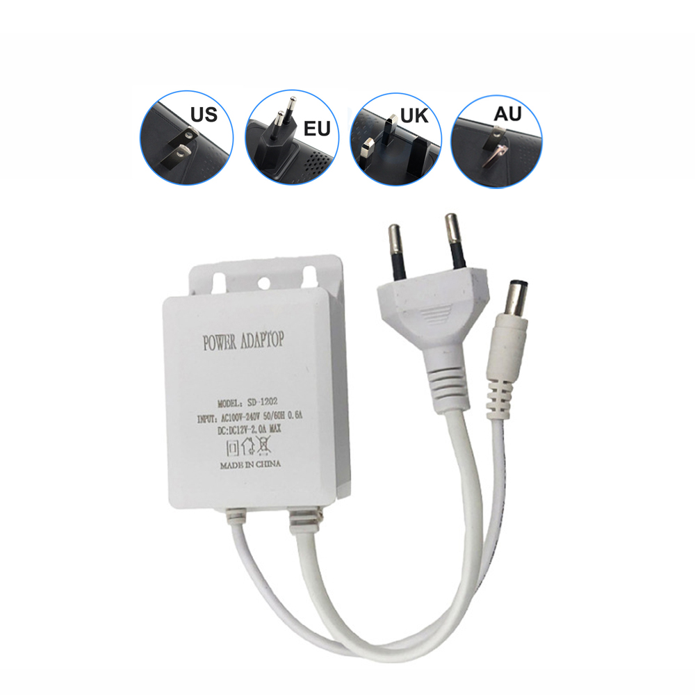 Outdoor Power Supply 12V - Chargeur adaptateur secteur étanche pour caméra