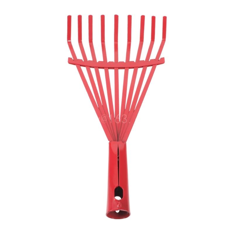 Outdoor Power Broom - Râteau à herbe en acier au