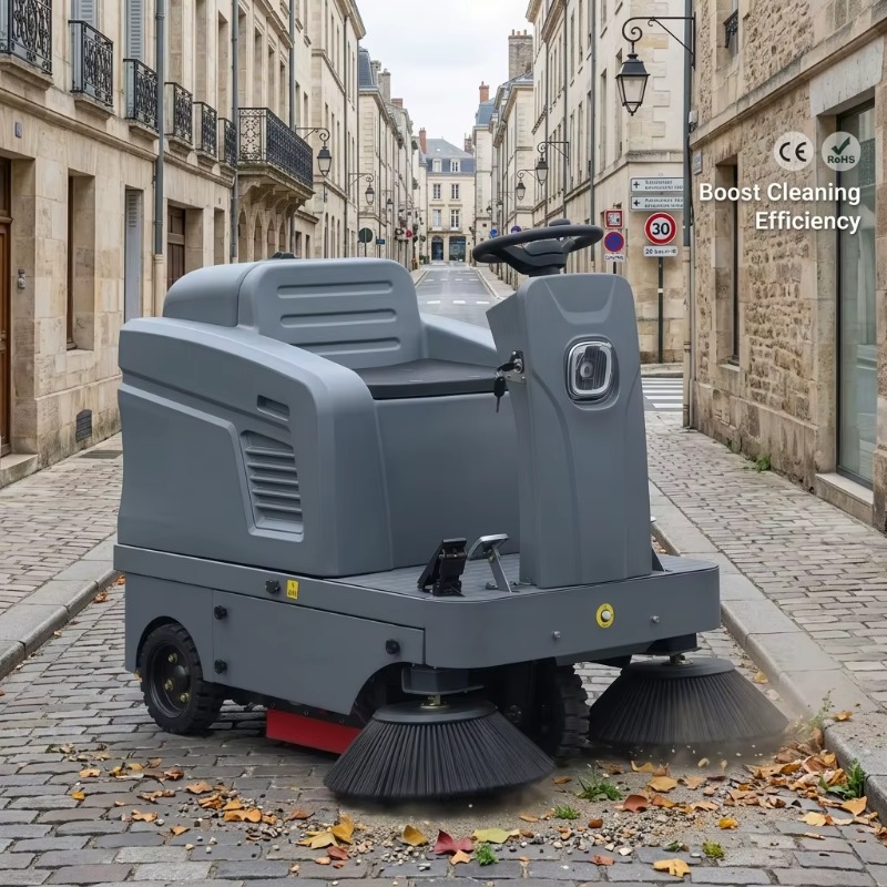 Outdoor Power Broom - Balayeuse de voirie électrique autotractée Laite