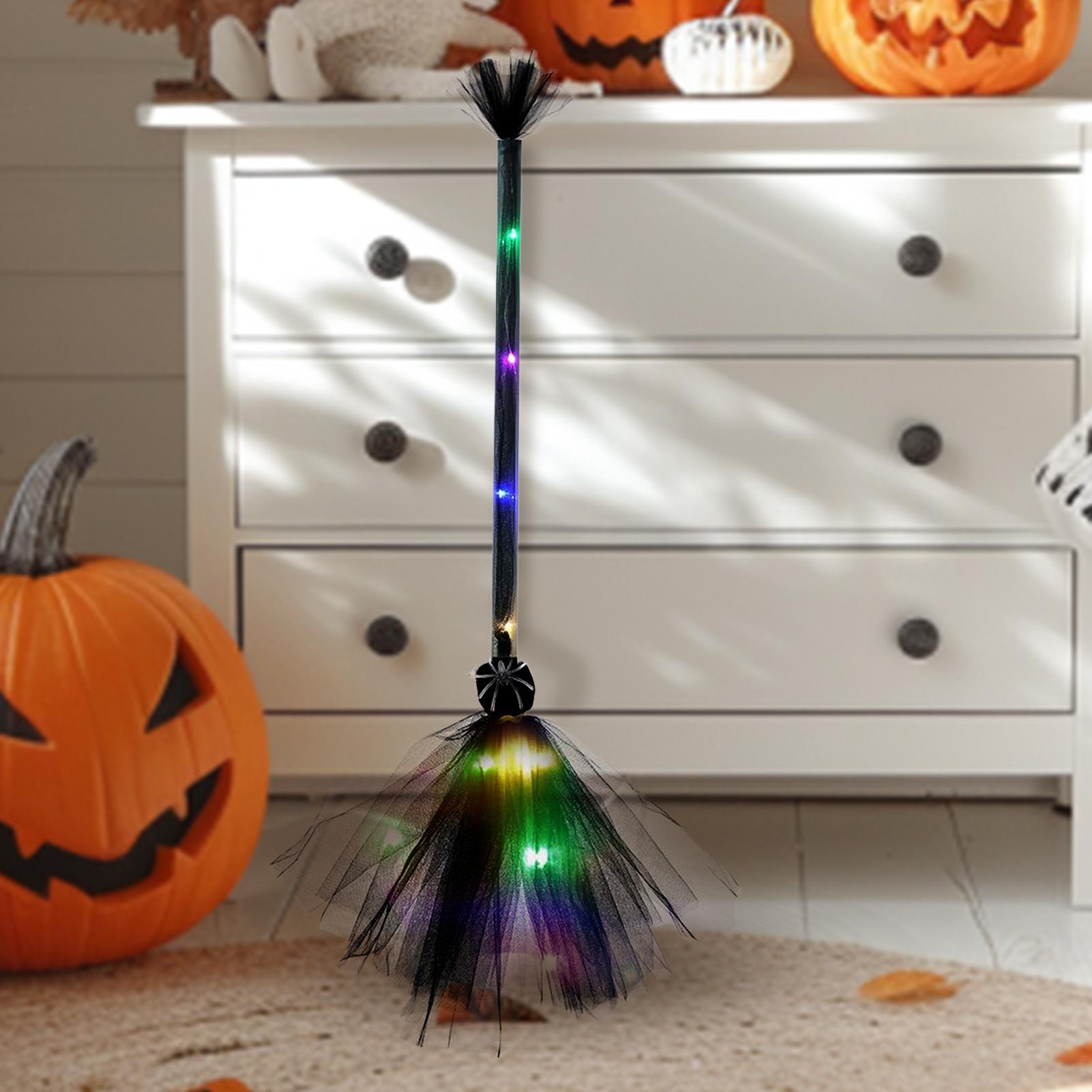 Outdoor Power Broom - Balai de sorcière lumineux à piles,
