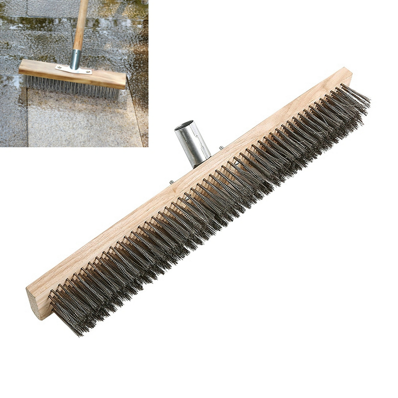 Outdoor Power Broom - Balai en fil d'acier inoxydable, brosse