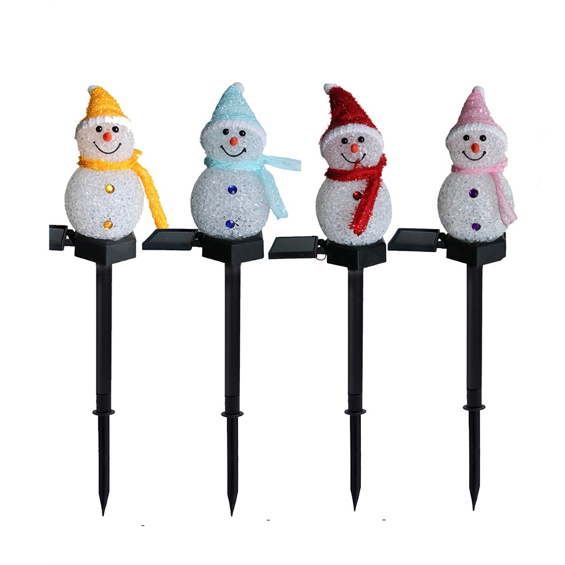 LED bonhomme de neige solaire  - Outdoor Power For Xmas Lights avis et prix