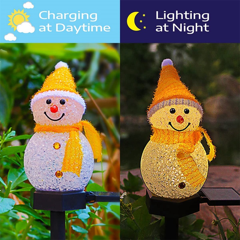 LED bonhomme de neige solaire  - Outdoor Power For Xmas Lights avis et prix