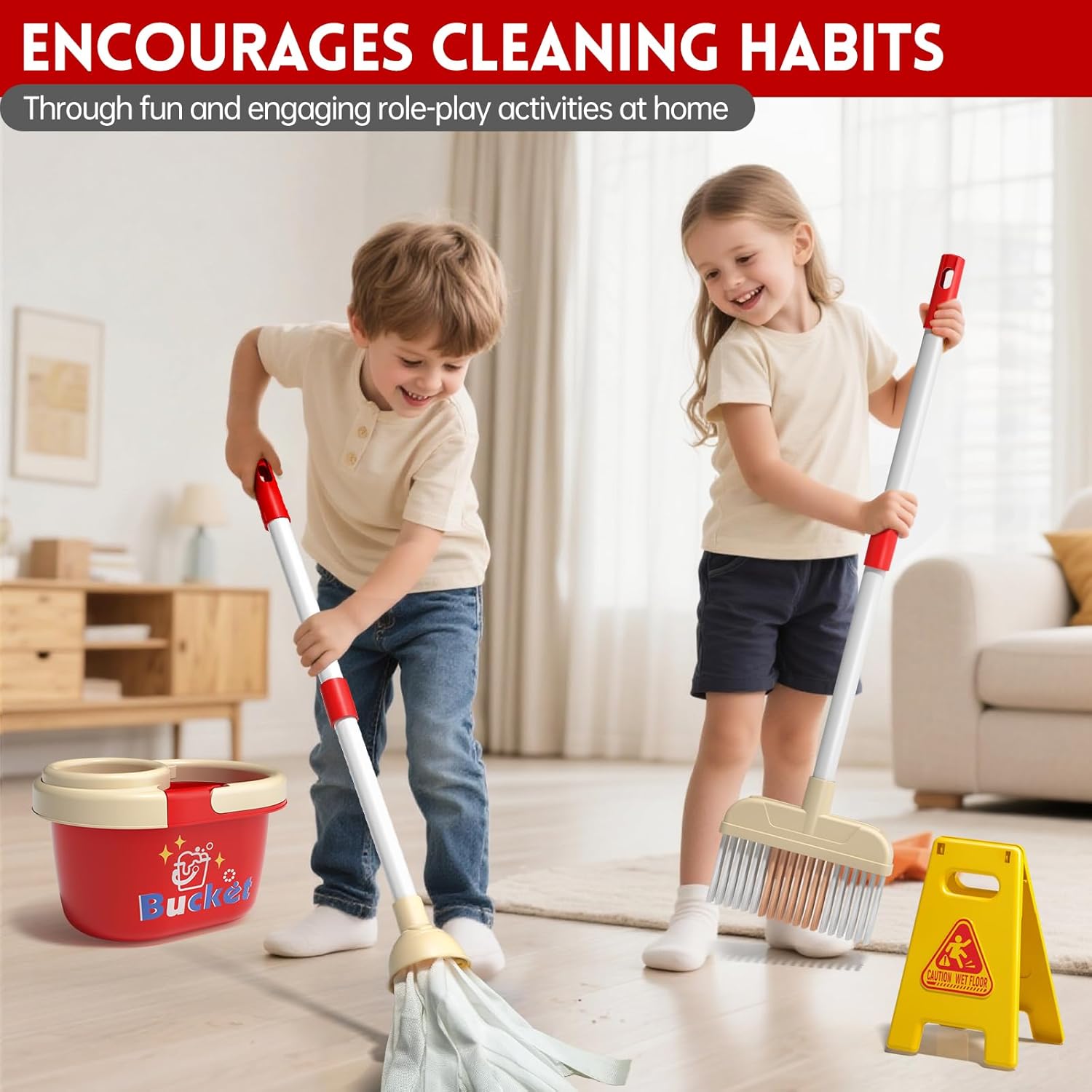 Ensemble de jouets de nettoyag - Outdoor Power Broom avis et prix