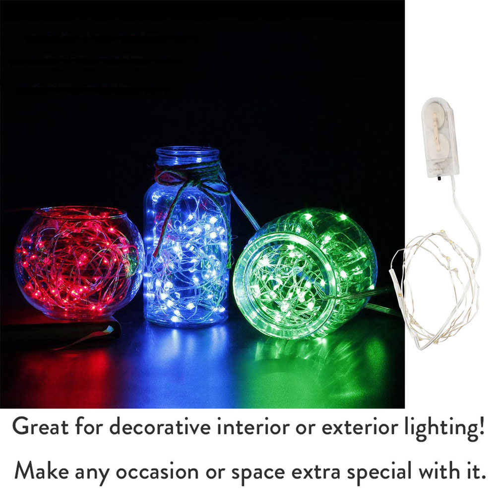 1m 2m 3M LED cuivre fée chaîne - Outdoor Power For Xmas Lights avis et prix