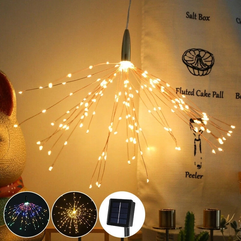 Lampe solaire à 120 ou 200 Led - Outdoor Power For Xmas Lights avis et prix