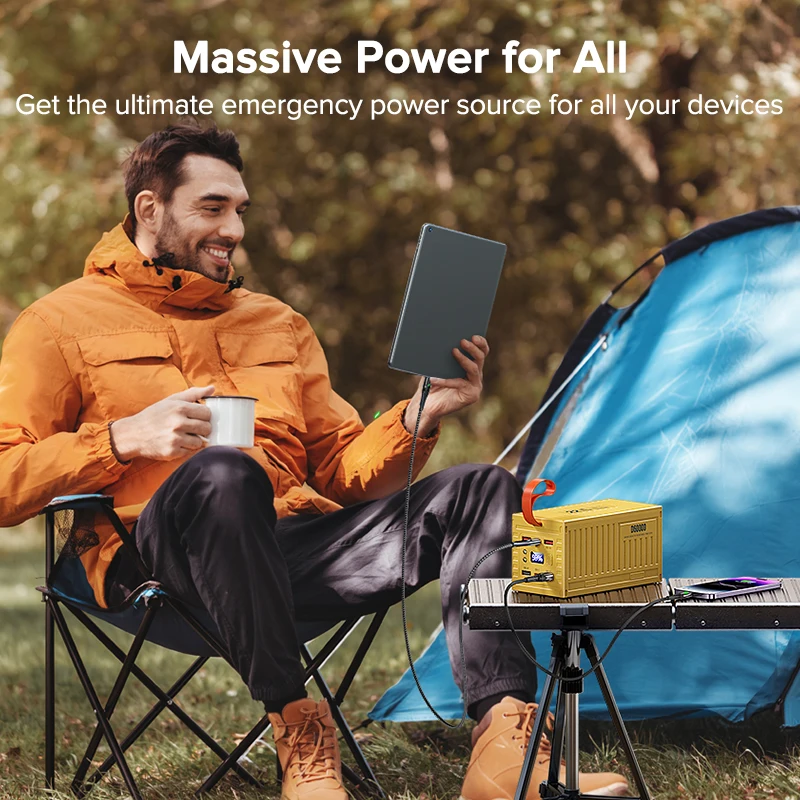 QOOVI 60000mAh batterie extern - Outdoor Power Lead avis et prix